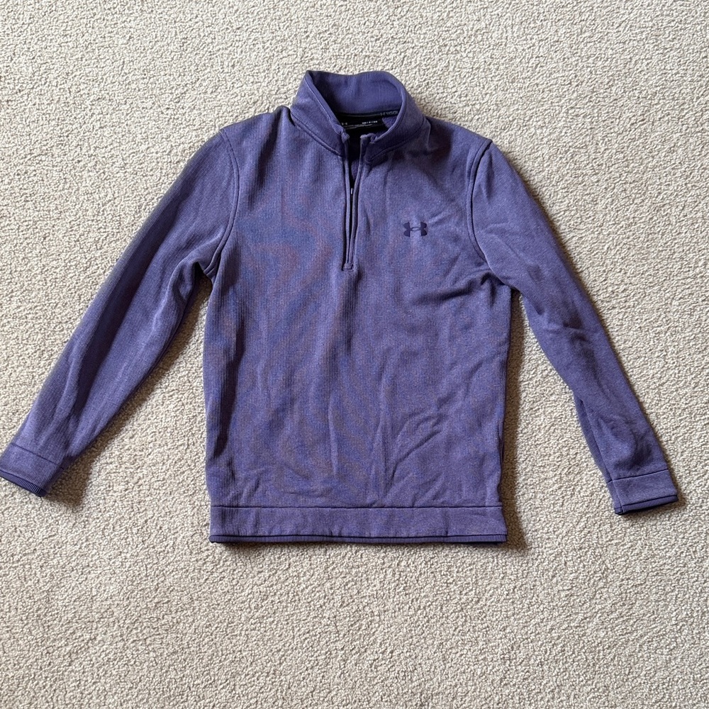 Under Armour Purple Quarter-Zip Fleece Pullover - Golf - Storm